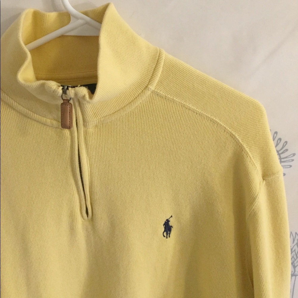 Pastel Yellow Ralph Lauren Quarterzip